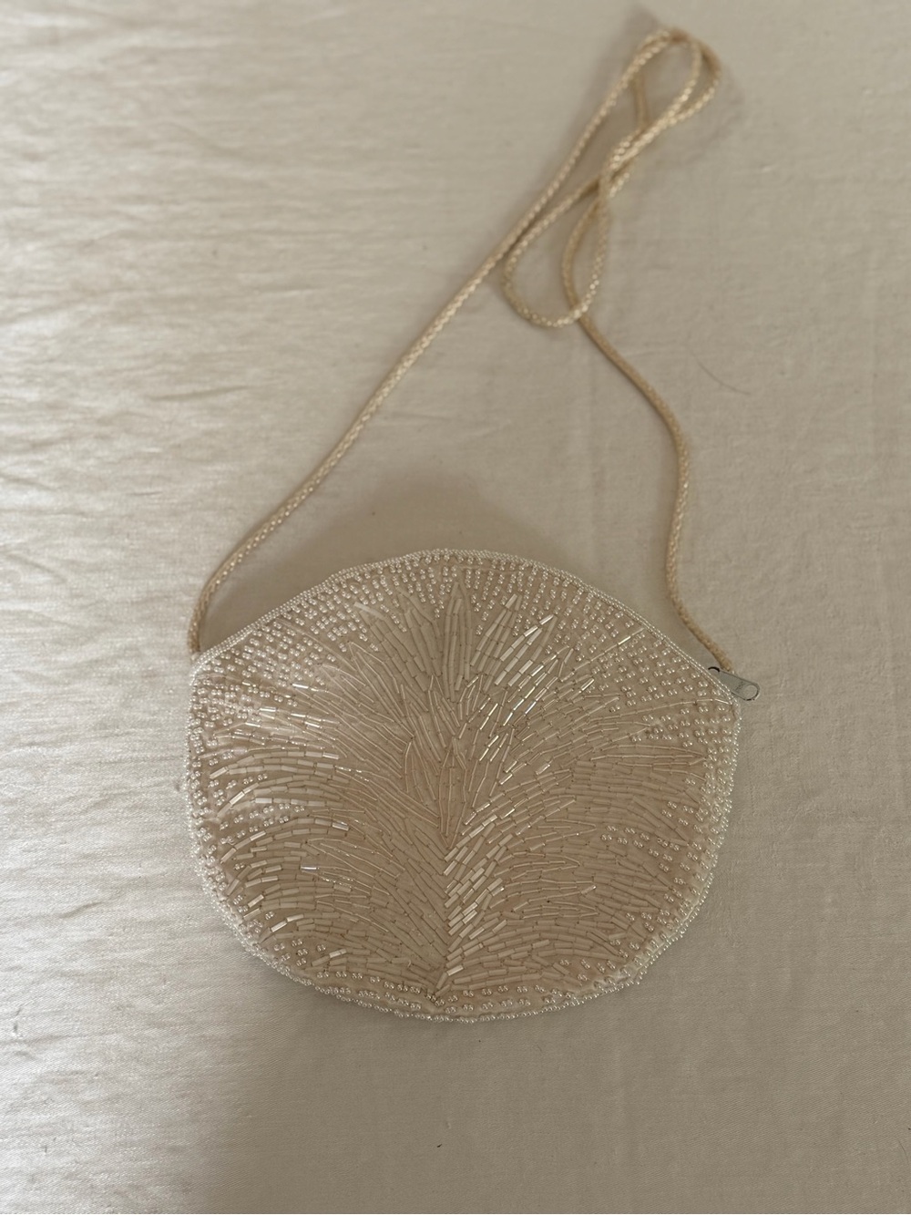 Women’s Goldco Beaded White Vintage Evening Purse